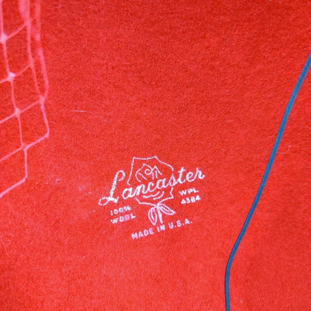 Lancaster Red Wool With Feather And Net Hat By Pa… - image 5